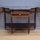 Console in mahogany and marble, Louis XVI period – late 18th century.