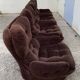 Space age 1970 beka armchairs and ottomans