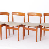 Set of 6 dining chairs in teak by Farsö Stolefabrik Denmark 1960s