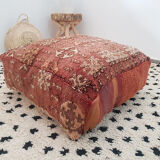 Moroccan carpet pouf / floor pillow