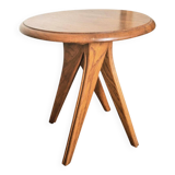 Solid oak side table – Scandinavian design from the 1950s