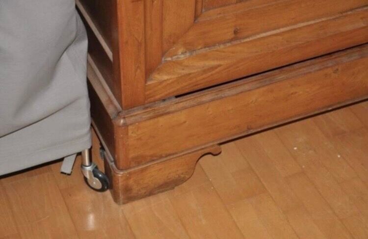 Antique solid oak wardrobe