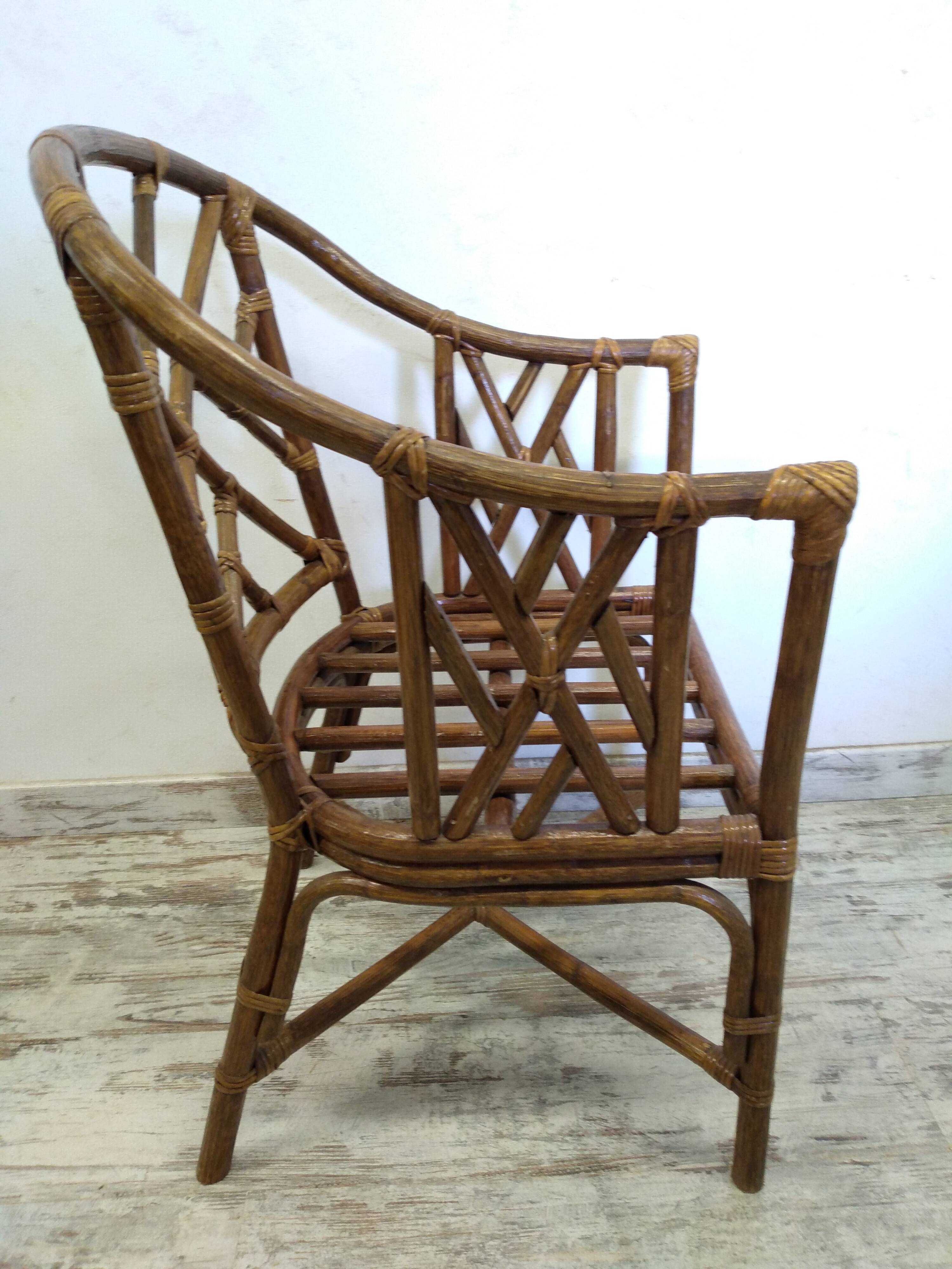Bamboo armchair