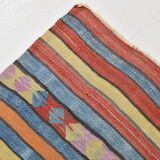 4x7 Handmade Wool Turkish Vintage Kilim Rug, 136x201Cm SK 32979