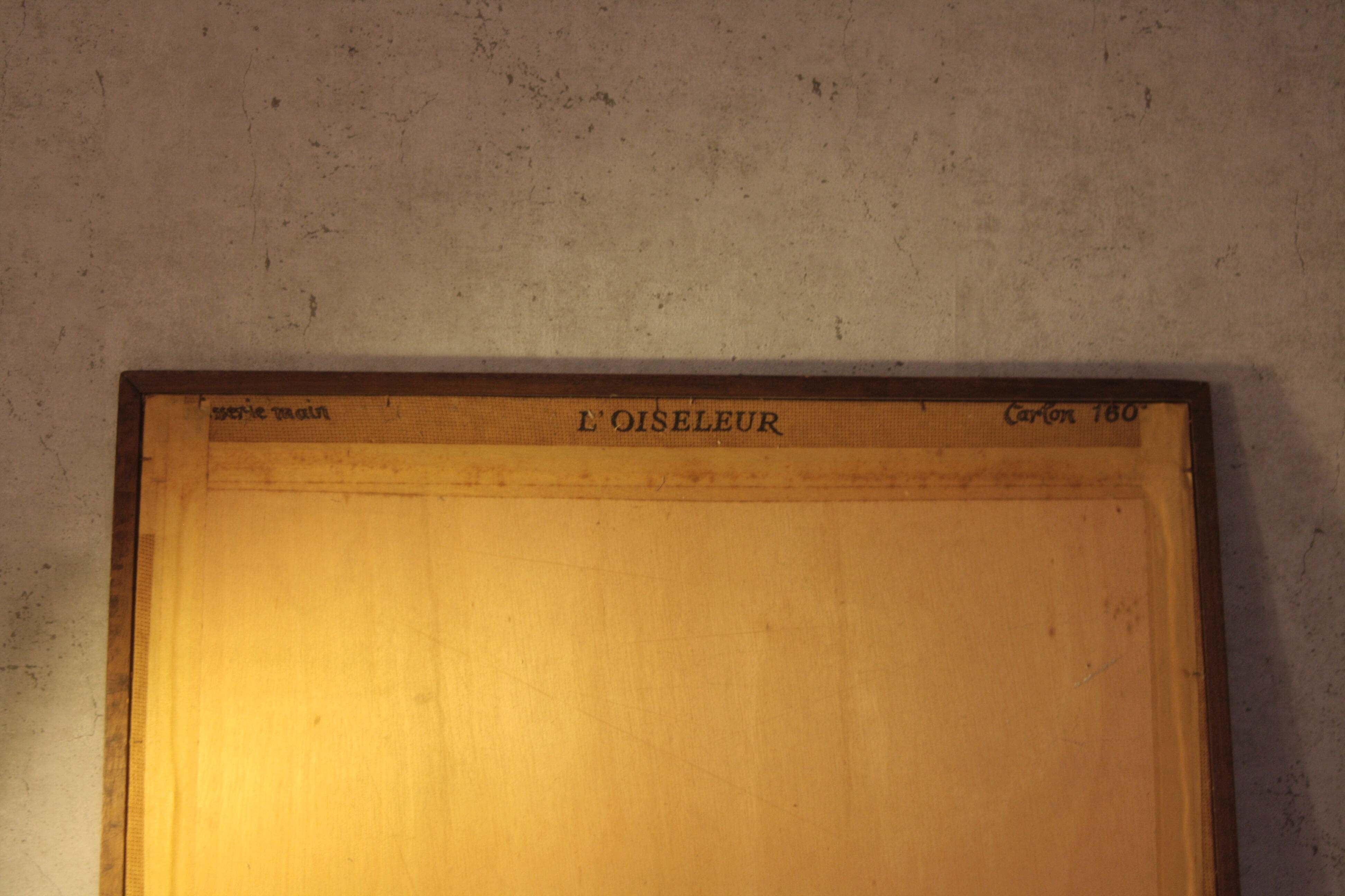 Vintage tapestry "l'oiseleur"