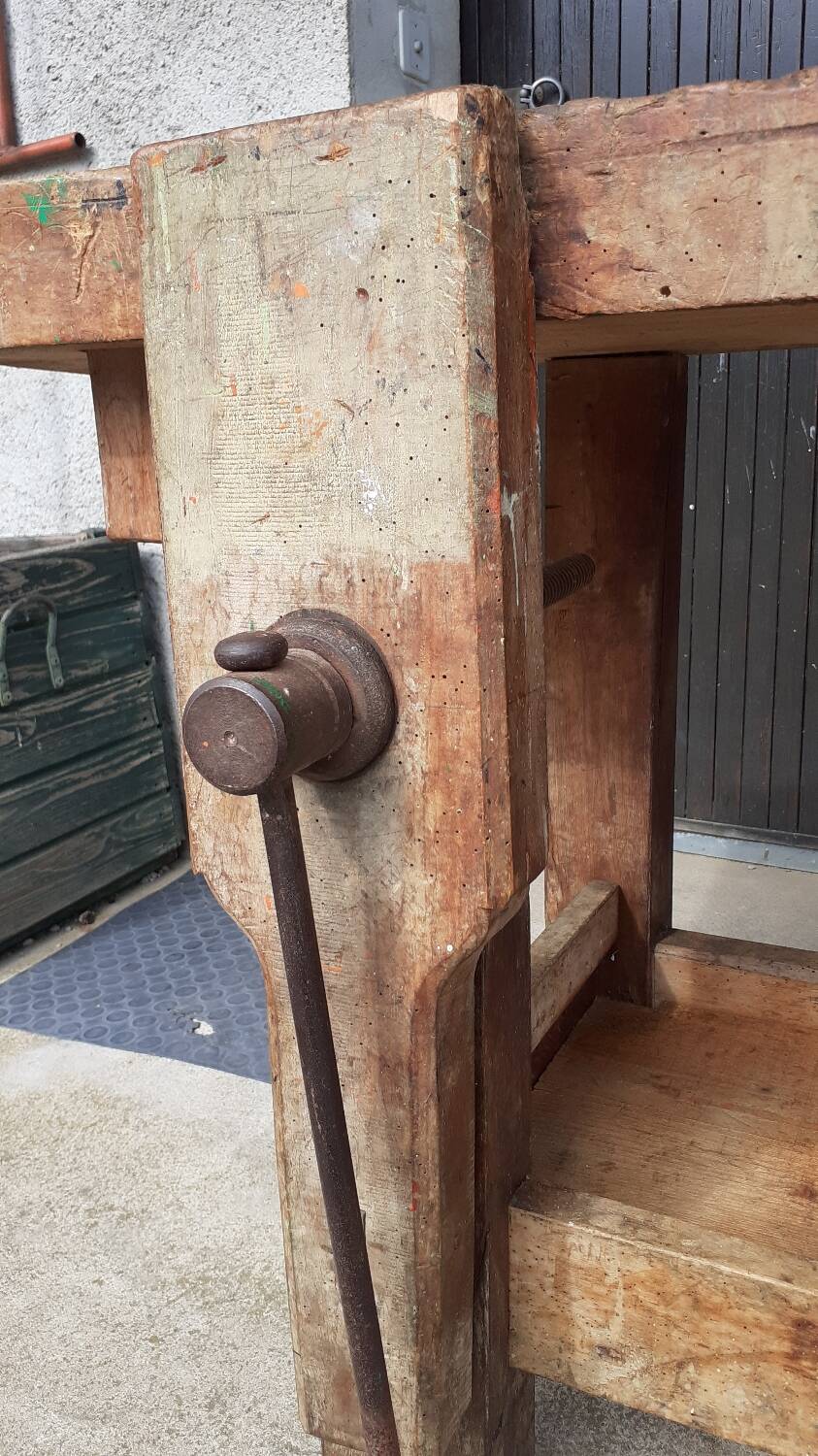 Établi menuisier en bois