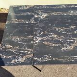 Formica black marble dining table - 1960 - Supermatic - vintage