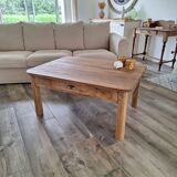 Farmhouse oak coffee table in country style