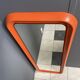 XXL orange Quadro mirror by Schönbuch 1970s