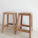 Tabourets d’atelier a poignee vintage