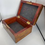 Late Biedermeier Box in Walnut and Walnut Burl, Austria, 1850s