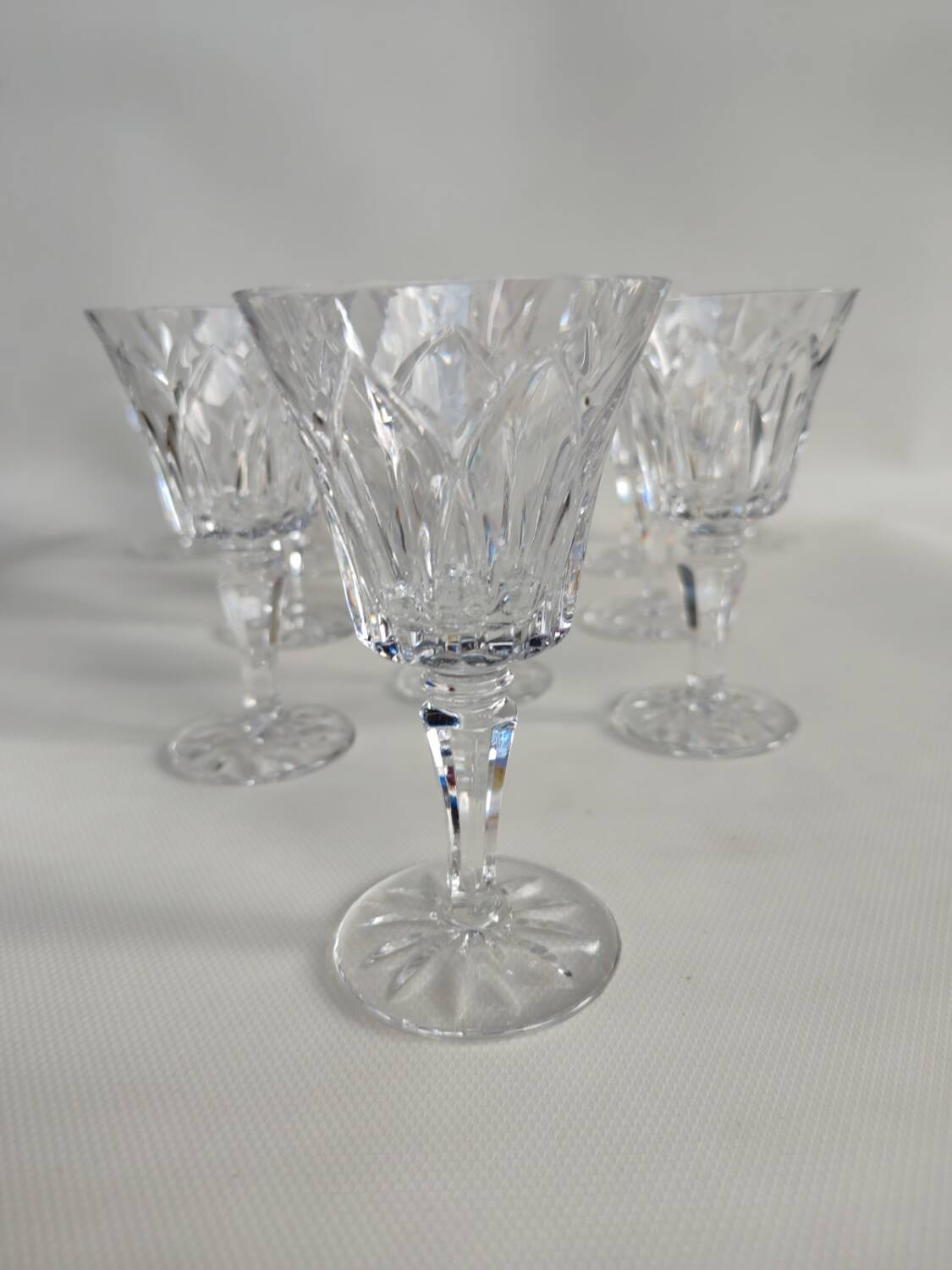 12 Saint Louis crystal glasses, Camargue model, circa 1970.