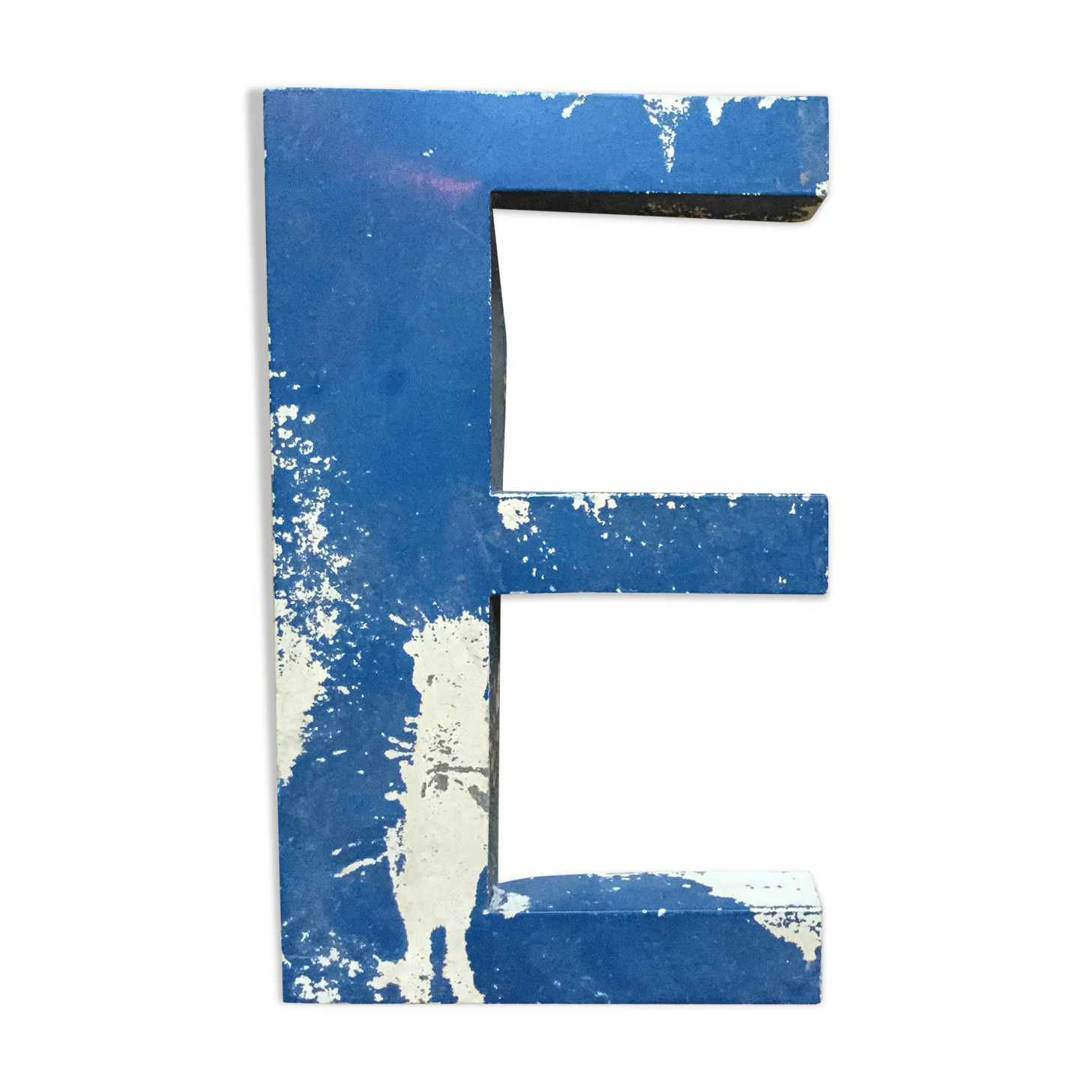 Old zinc sign letter