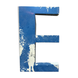 Old zinc sign letter