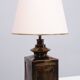 Superb square Ceramic Table lamp 1970s France