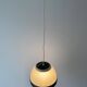 Plexiglass ceiling light in the shape of an egg, 1960s, Italy