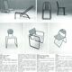 6 Chaises Design by Robert Mallet-Stevens (design 1930) Production Pallucco Roma Licensed by Ecart