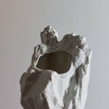 Biscuit porcelain vase, mid-20th century