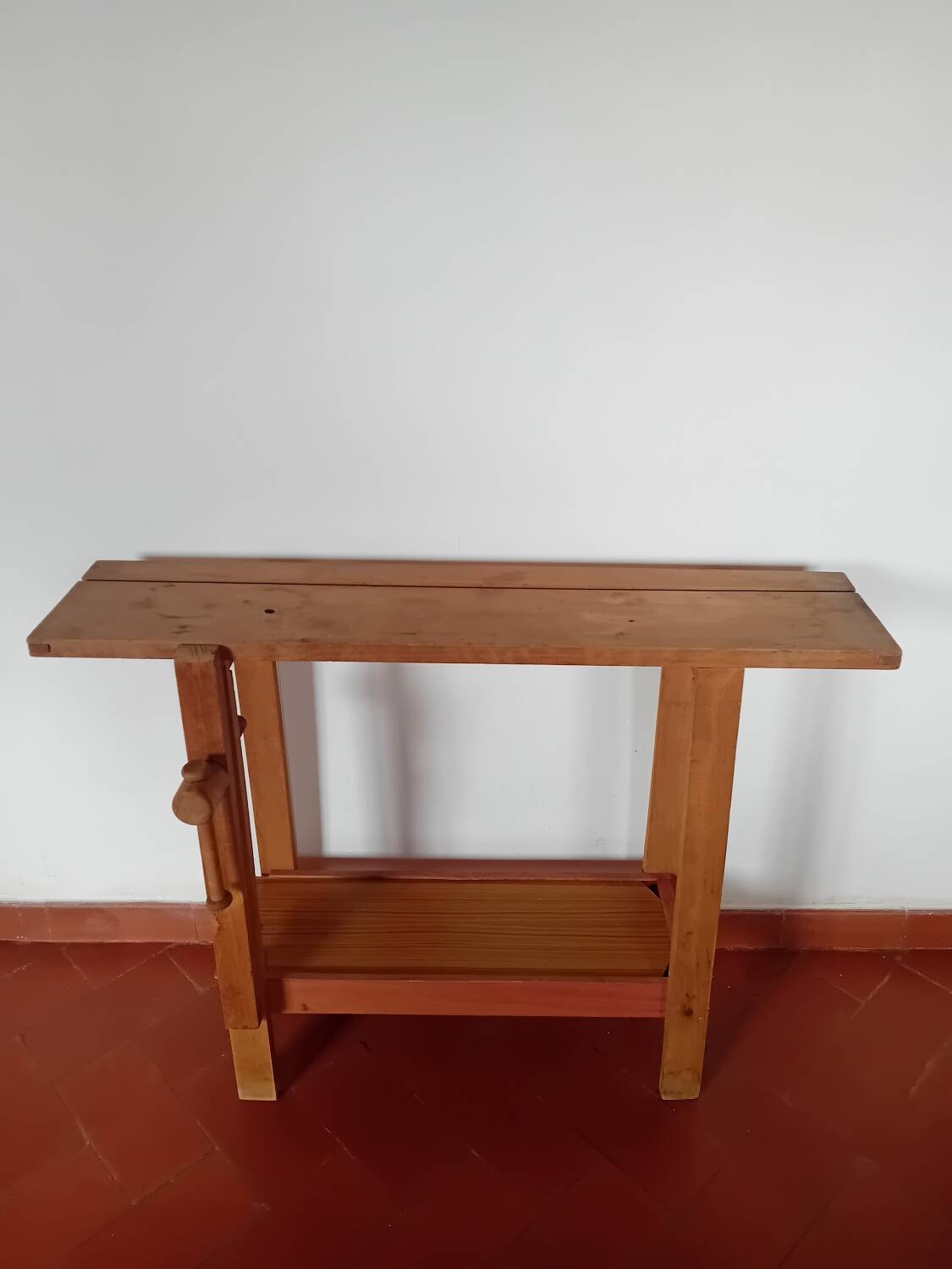 Wooden children's workbench