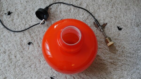 Suspension Opaline Vintage par Hans-Agne Jakobsson pour Staff