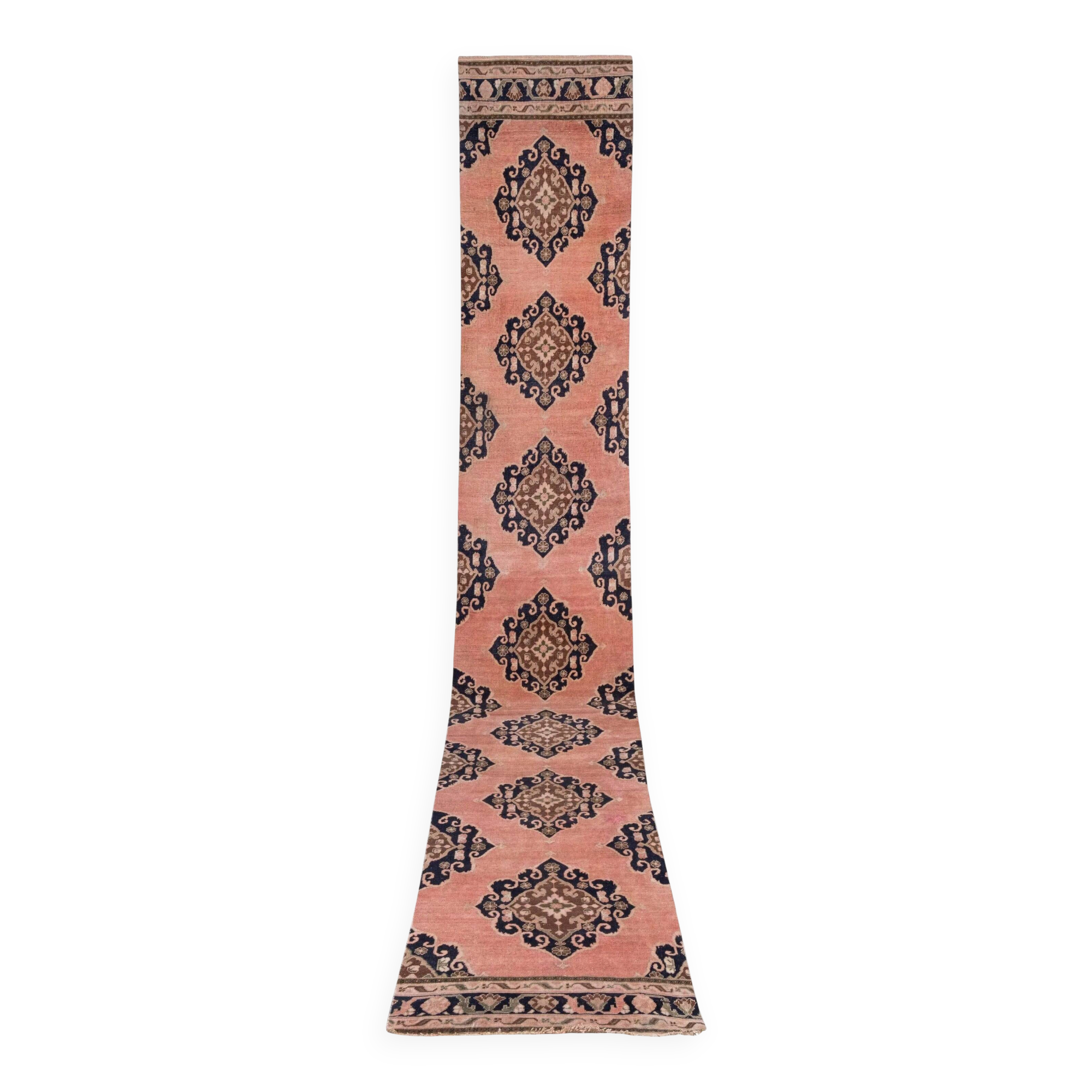 Vintage Turkish hallway rug 89x555 cm