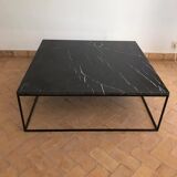 Khenifra black marble coffee table 90x90