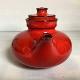 Jasba Germany red teapot