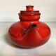 Jasba Germany red teapot
