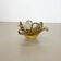 Glass bowl element shell ashtray murano bubble, italy 1970s