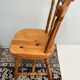 3 western country type pine chairs 1970 turned wood