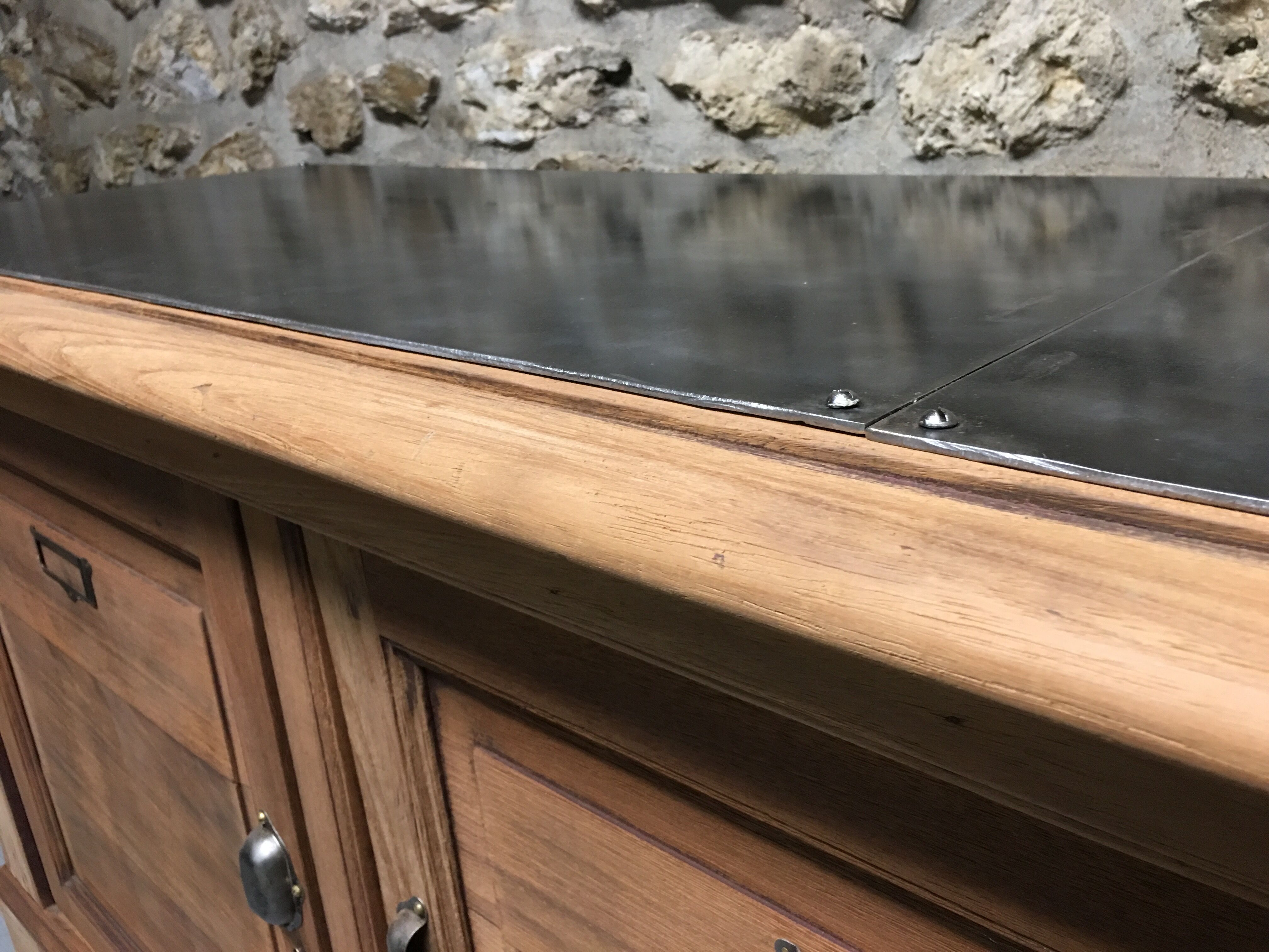 Meuble de métier de mercerie