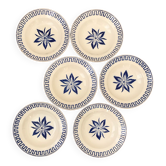 Series of 6 old hollow plates