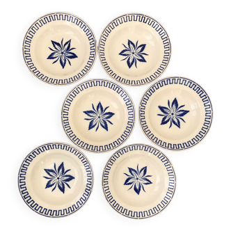 Series of 6 old hollow plates