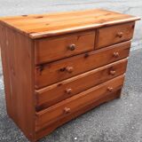 Commode pin massif 1980
