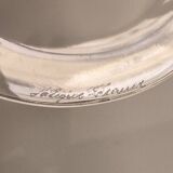 6 Champagne Flutes in Lalique Crystal | "Chinon" Model | 1960s