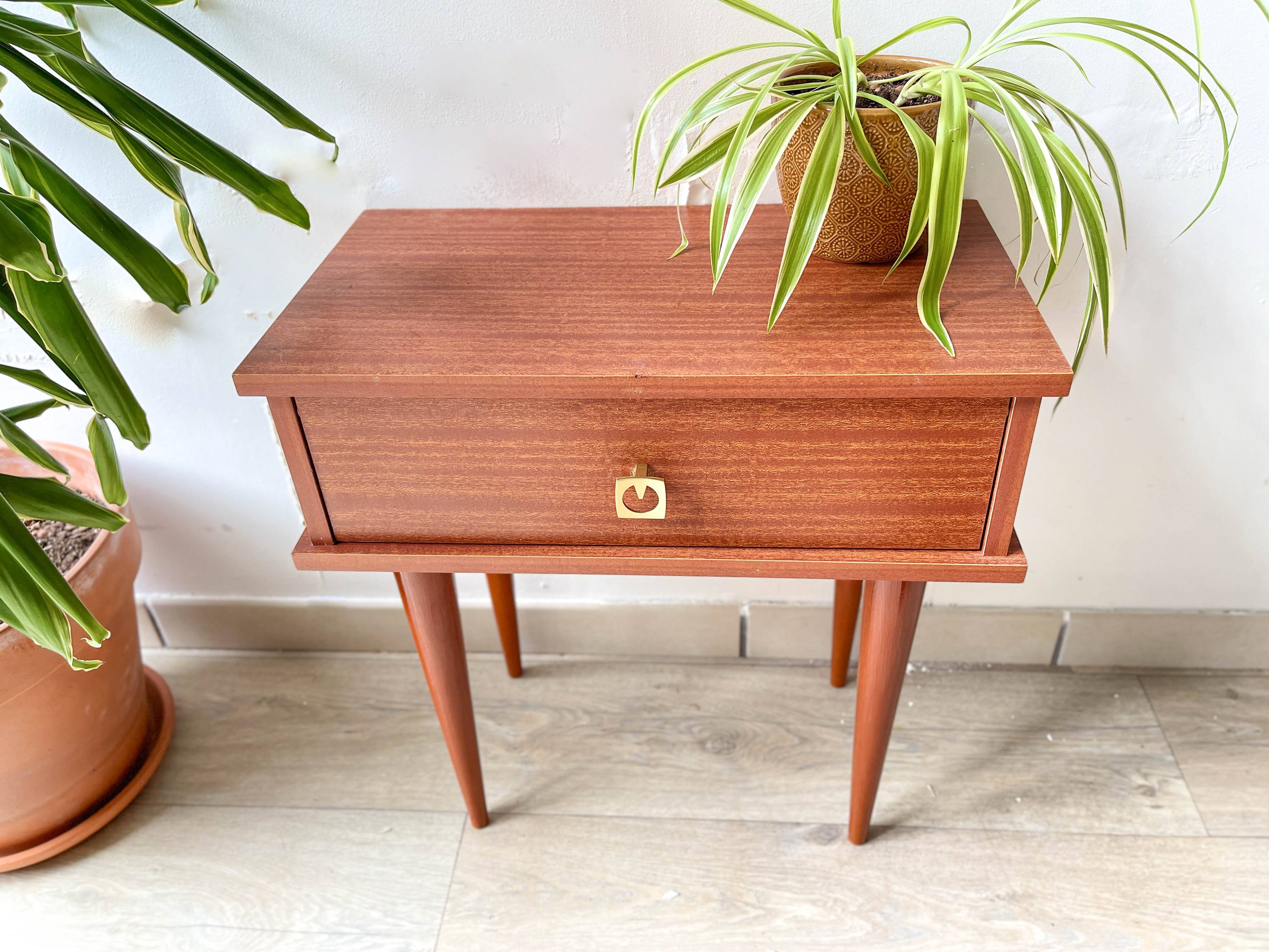 Vintage 1950s bedside table