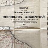 Carte Argentine XIXe