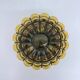 Venetian Murano caged glass flush mount with large bubbles, 1960s