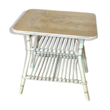 Vintage rattan table