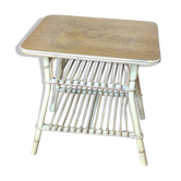 Table vintage en rotin