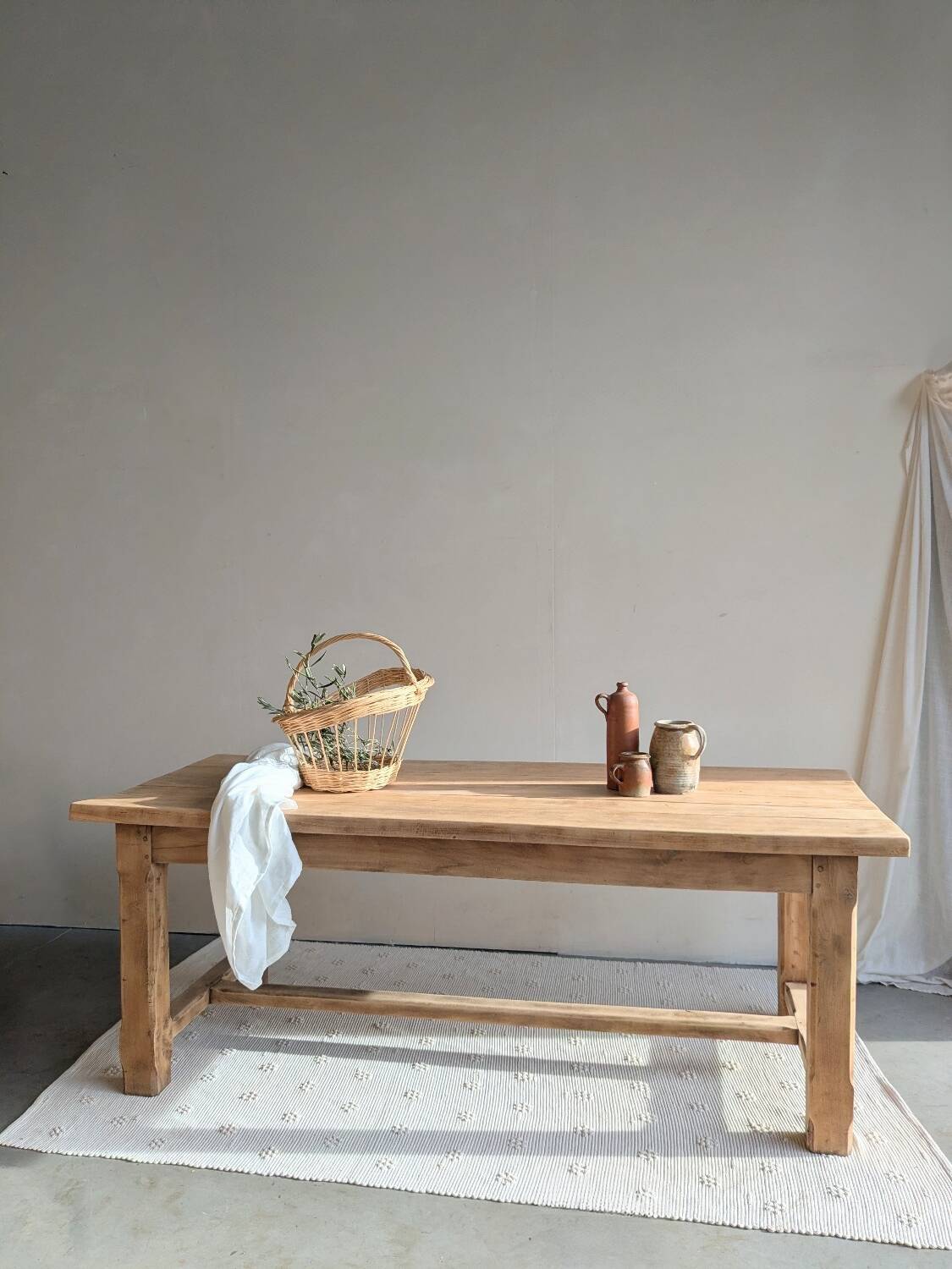 Restored farmhouse dining table
