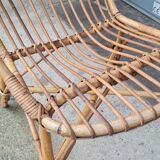 Rattan armchair 1960