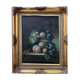 Tableau HST "Still Life with Fruits" Signed (?) 20th century + frame