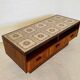Vintage retro danish mid century rosewood and ceramic cabinet 1960s