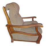 Timber reclining arm chair