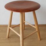 Wooden stool from Sweden, 1960s.