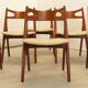Set van 6 Hans Wegner voor Carl Hansen CH 29 stoelen