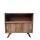 Vintage low TV unit / bookshelf sideboard with tapered legs.