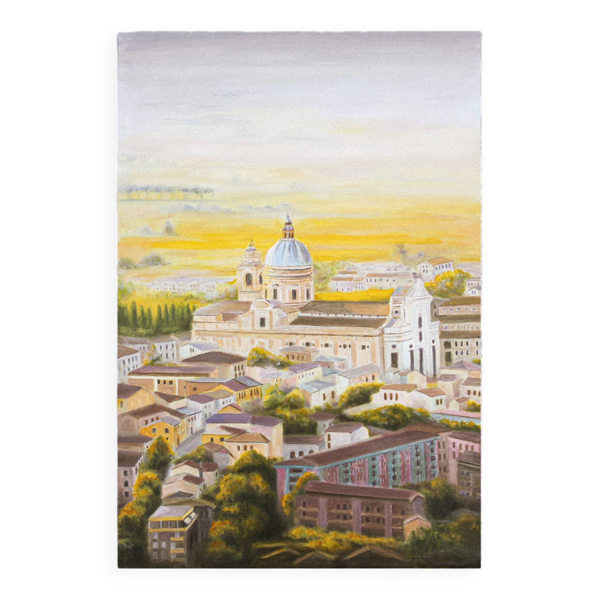 Painting of oil from Asís in Italia. Oleo de Asís.