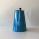 Blue enamel teapot